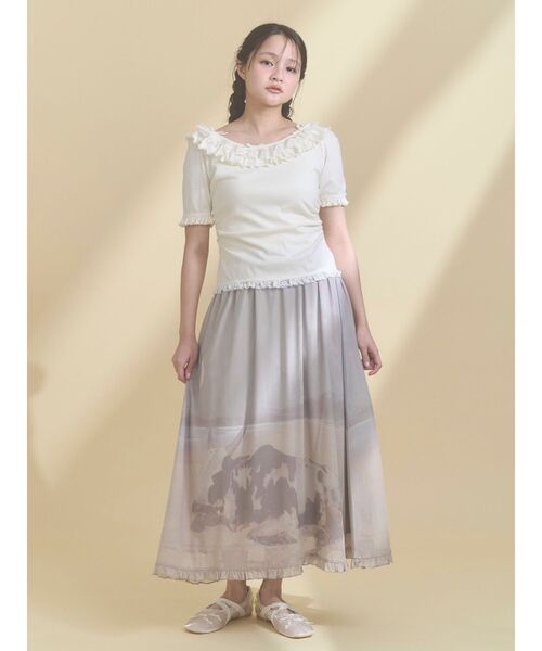 merry jenny(メリージェニー)の「petit ribbonシアーバレエシューズ(バレエシューズ・レディース・ブラック/アイボリー・LARGE/MEDIUM)」の10枚目の写真