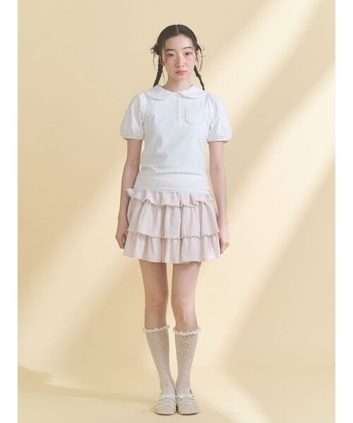 merry jenny(メリージェニー)の「petit ribbonシアーバレエシューズ(バレエシューズ・レディース・ブラック/アイボリー・LARGE/MEDIUM)」の16枚目の写真