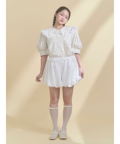 merry jenny(メリージェニー)の「petit ribbonシアーバレエシューズ(バレエシューズ・レディース・ブラック/アイボリー・LARGE/MEDIUM)」の22枚目の写真