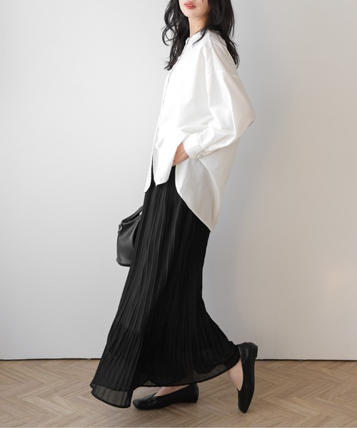 SUGAR BISKET（シュガービスケット）の「フレアプリーツスカート（スカート・レディース・ライトグレー/ホワイト/ブラック/モカ・フリー）」の14枚目の写真