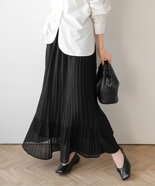 SUGAR BISKET（シュガービスケット）の「フレアプリーツスカート（スカート・レディース・ライトグレー/ホワイト/ブラック/モカ・フリー）」の16枚目の写真