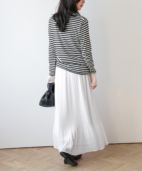 SUGAR BISKET（シュガービスケット）の「フレアプリーツスカート（スカート・レディース・ライトグレー/ホワイト/ブラック/モカ・フリー）」の18枚目の写真