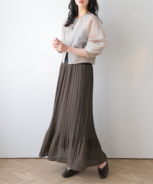 SUGAR BISKET（シュガービスケット）の「フレアプリーツスカート（スカート・レディース・ライトグレー/ホワイト/ブラック/モカ・フリー）」の21枚目の写真