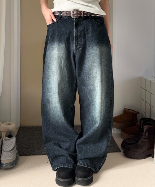 sedacle(セダクル)の「ユニオンポケットスラブ加工デニム(デニムパンツ・メンズ・ダークインディゴブルー/ブラック・SMALL/MEDIUM/LARGE)」の17枚目の写真