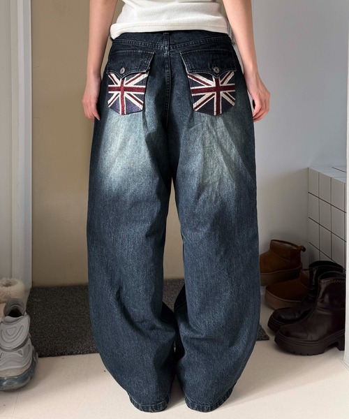 sedacle(セダクル)の「ユニオンポケットスラブ加工デニム(デニムパンツ・メンズ・ダークインディゴブルー/ブラック・SMALL/MEDIUM/LARGE)」の19枚目の写真