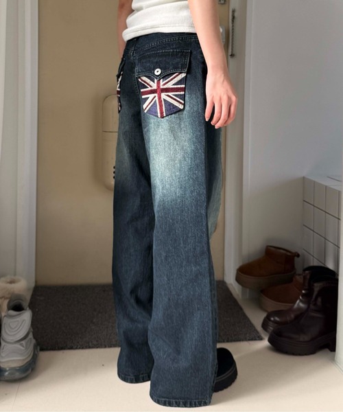 sedacle(セダクル)の「ユニオンポケットスラブ加工デニム(デニムパンツ・メンズ・ダークインディゴブルー/ブラック・SMALL/MEDIUM/LARGE)」の20枚目の写真