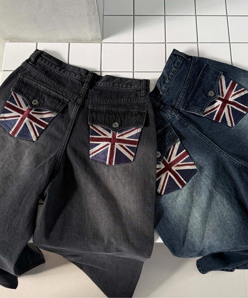 sedacle(セダクル)の「ユニオンポケットスラブ加工デニム(デニムパンツ・メンズ・ダークインディゴブルー/ブラック・SMALL/MEDIUM/LARGE)」の3枚目の写真