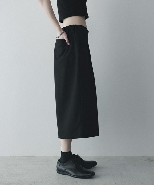 remer(リメール)の「ルーズタックワイドガウチョパンツ / loose tuck wide gaucho PT(その他パンツ・メンズ・ブラック/チャコールグレー・X-SMALL/LARGE/MEDIUM/SMALL)」の4枚目の写真