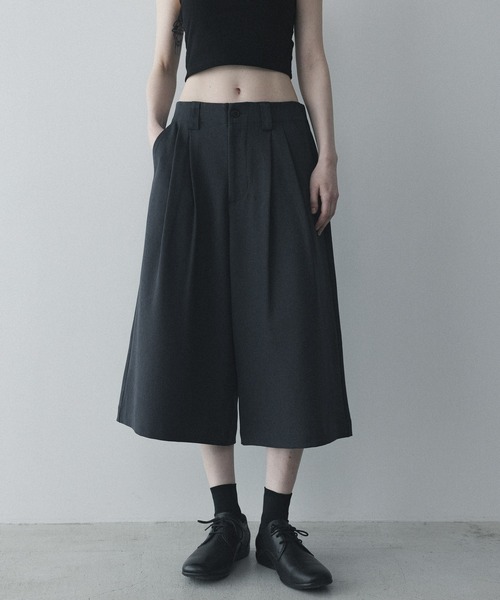 remer(リメール)の「ルーズタックワイドガウチョパンツ / loose tuck wide gaucho PT(その他パンツ・メンズ・ブラック/チャコールグレー・X-SMALL/LARGE/MEDIUM/SMALL)」の10枚目の写真