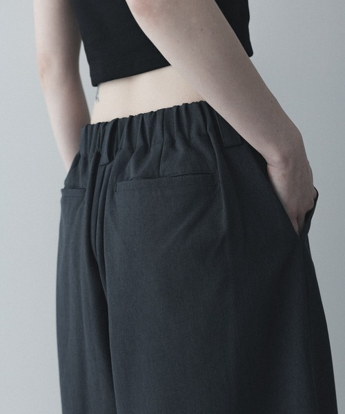 remer(リメール)の「ルーズタックワイドガウチョパンツ / loose tuck wide gaucho PT(その他パンツ・メンズ・ブラック/チャコールグレー・X-SMALL/LARGE/MEDIUM/SMALL)」の13枚目の写真