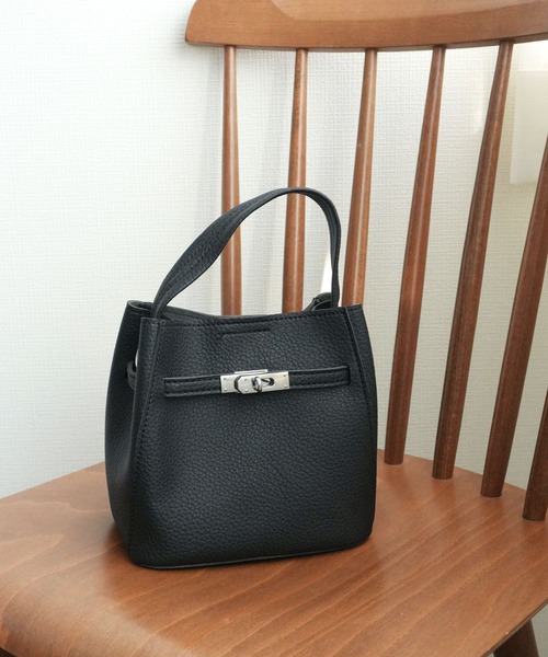 ammy.（エイミードット）の「【 ammy. / エイミードット 】 クラシック ロックデザイン 2WAY ハンドバッグ（ショルダーバッグ・レディース・ブラウン/ダークブラウン/ブラック/ベージュ・FREE）」の5枚目の写真