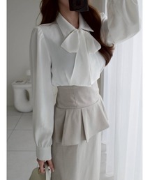 fifth | 取り外し可能リボンタイ付き長袖ブラウス(シャツ/ブラウス)