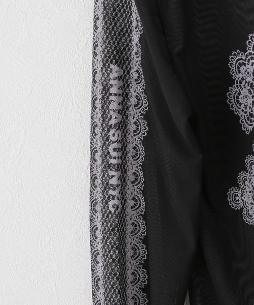 anna sui nyc(アナ スイ エヌ ワイ シー)の「ANNA SUI NYC / アナスイエヌワイシー レースプリントシアトップ(Tシャツ/カットソー・レディース・ブラック/パープル/ベージュ・FREE)」の14枚目の写真