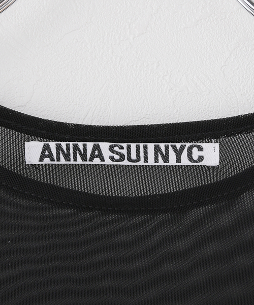 anna sui nyc(アナ スイ エヌ ワイ シー)の「ANNA SUI NYC / アナスイエヌワイシー レースプリントシアトップ(Tシャツ/カットソー・レディース・ブラック/パープル/ベージュ・FREE)」の15枚目の写真