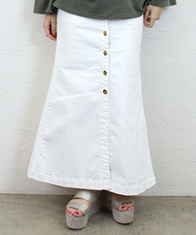 Omekashi | 【Omekashi】デニムロングスカート(デニムスカート)