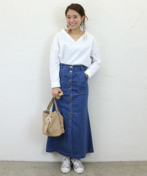 OMEオーメ ロングスカート（内スカート付き）