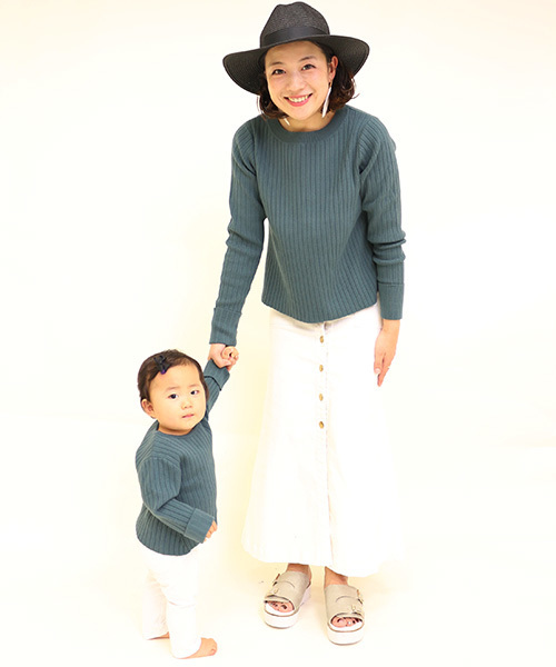 Omekashi（オメカシ）の「【Omekashi】デニムロングスカート（デニムスカート・レディース・オフホワイト/ブルー/ネイビー・2/1）」の5枚目の写真