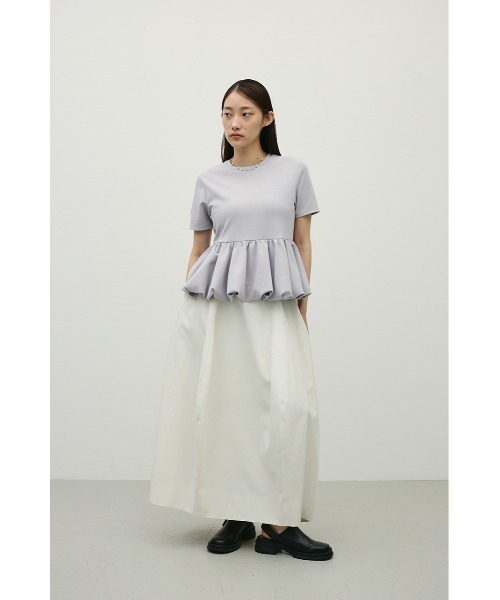 STYLEMIXER(スタイルミキサー)の「ヘムバルーンカットトップ(Tシャツ/カットソー・レディース・ブラック/ライトグレー/ホワイト・FREE)」の11枚目の写真
