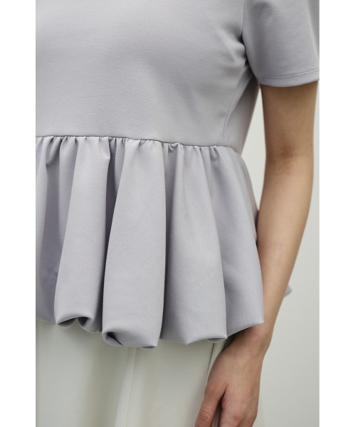 STYLEMIXER(スタイルミキサー)の「ヘムバルーンカットトップ(Tシャツ/カットソー・レディース・ブラック/ライトグレー/ホワイト・FREE)」の17枚目の写真