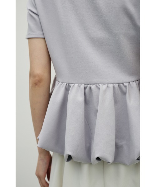 STYLEMIXER(スタイルミキサー)の「ヘムバルーンカットトップ(Tシャツ/カットソー・レディース・ブラック/ライトグレー/ホワイト・FREE)」の19枚目の写真