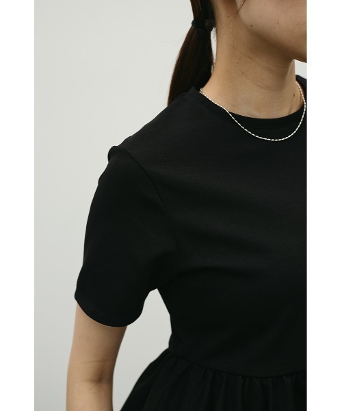 STYLEMIXER(スタイルミキサー)の「ヘムバルーンカットトップ(Tシャツ/カットソー・レディース・ブラック/ライトグレー/ホワイト・FREE)」の5枚目の写真