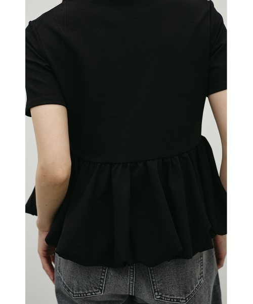 STYLEMIXER(スタイルミキサー)の「ヘムバルーンカットトップ(Tシャツ/カットソー・レディース・ブラック/ライトグレー/ホワイト・FREE)」の8枚目の写真