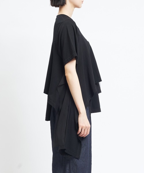 gomme(ゴム)の「ミックスT(Tシャツ/カットソー・レディース・チャコールグレー/ブラック/パープル/ホワイト・MEDIUM)」の19枚目の写真