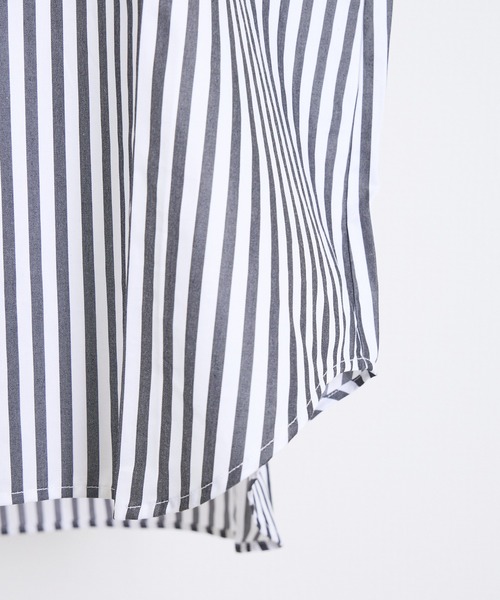 THE FLATS（ザフラッツ）の「ST: THE FLATS  N/S SHIRT / ノースリーブ シャツ（シャツ/ブラウス・レディース・カーキ/ブラック/レッド・FREE）」の8枚目の写真