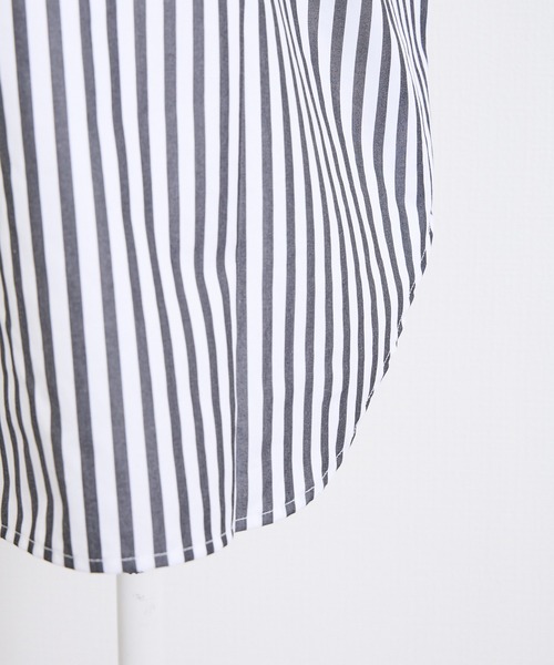 THE FLATS（ザフラッツ）の「ST: THE FLATS  N/S SHIRT / ノースリーブ シャツ（シャツ/ブラウス・レディース・カーキ/ブラック/レッド・FREE）」の11枚目の写真