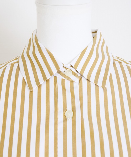 THE FLATS（ザフラッツ）の「ST: THE FLATS  N/S SHIRT / ノースリーブ シャツ（シャツ/ブラウス・レディース・カーキ/ブラック/レッド・FREE）」の12枚目の写真
