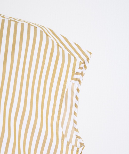 THE FLATS（ザフラッツ）の「ST: THE FLATS  N/S SHIRT / ノースリーブ シャツ（シャツ/ブラウス・レディース・カーキ/ブラック/レッド・FREE）」の13枚目の写真