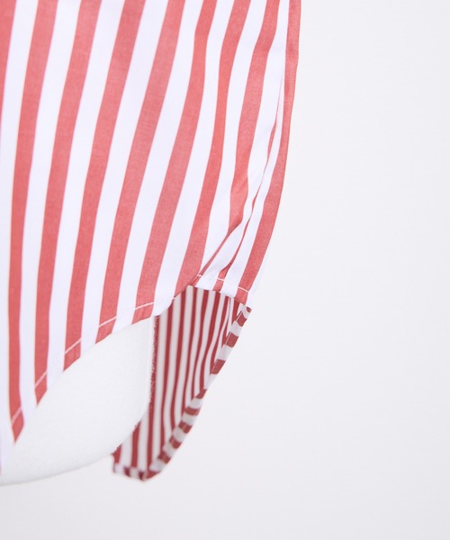 THE FLATS（ザフラッツ）の「ST: THE FLATS  N/S SHIRT / ノースリーブ シャツ（シャツ/ブラウス・レディース・カーキ/ブラック/レッド・FREE）」の19枚目の写真