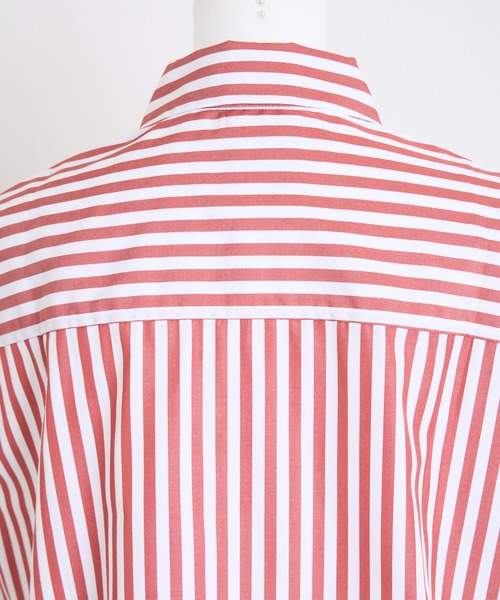 THE FLATS（ザフラッツ）の「ST: THE FLATS  N/S SHIRT / ノースリーブ シャツ（シャツ/ブラウス・レディース・カーキ/ブラック/レッド・FREE）」の20枚目の写真