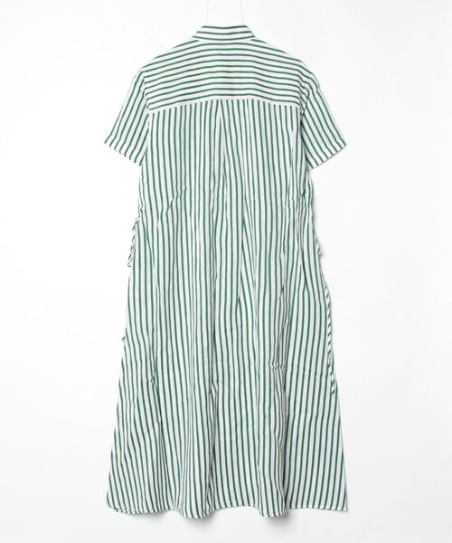 POLO RALPH LAUREN(ポロ ラルフ ローレン)の「ストライプド リネンコットン ドローコード シャツドレス(シャツワンピース・レディース・ホワイト・2/4/00/0/6/8)」の7枚目の写真