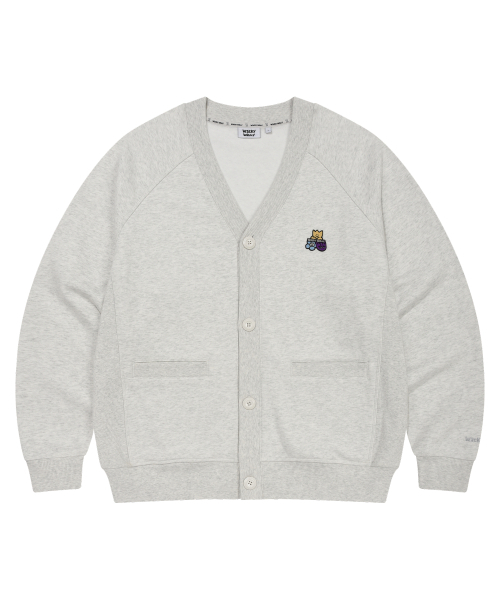 Wacky WiLLy(ワッキーウィリー)の「Vネックカーディガンライトグレー(カーディガン/ボレロ・レディース・その他・MEDIUM/LARGE/X-LARGE/SMALL)」の1枚目の写真