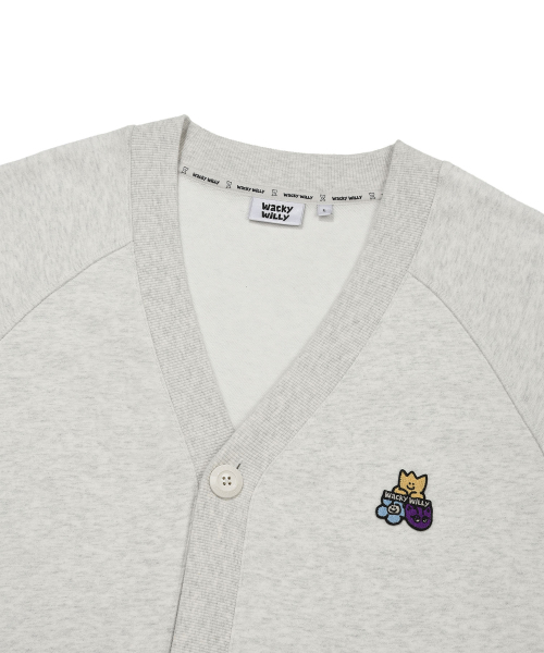 Wacky WiLLy(ワッキーウィリー)の「Vネックカーディガンライトグレー(カーディガン/ボレロ・レディース・その他・MEDIUM/LARGE/X-LARGE/SMALL)」の4枚目の写真