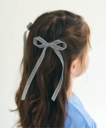 apres les cours | リボンヘアクリップセット(バレッタ/ヘアクリップ)