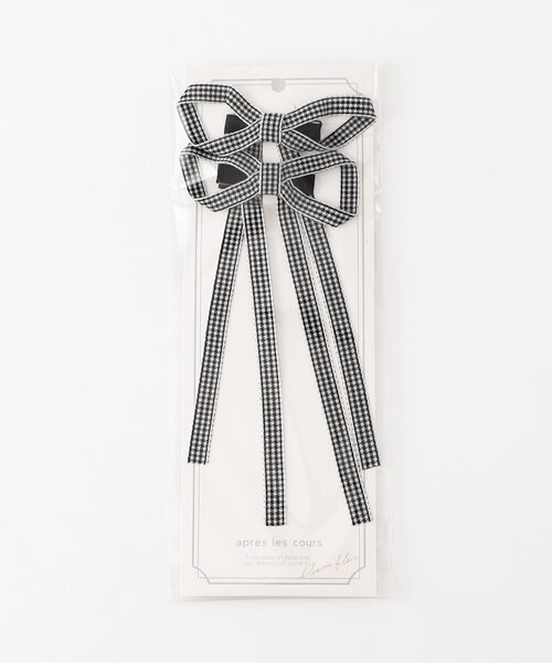 apres les cours（アプレレクール）の「リボンヘアクリップセット（バレッタ/ヘアクリップ・キッズ・チェック・FREE）」の7枚目の写真