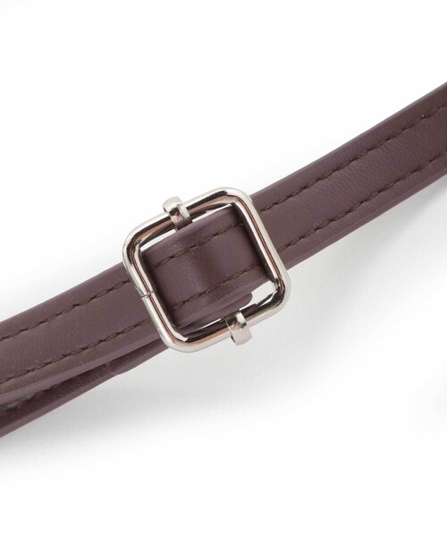 BeBe（ベベ）の「【お揃い】ラフィアポンポンブレード編みポシェット（ショルダーバッグ・キッズ・ホワイト/ブラウン・FREE）」の15枚目の写真