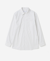 ADDSLOW（アドスロー）の「Stripe Pocket Shirt (White)（シャツ/ブラウス）」