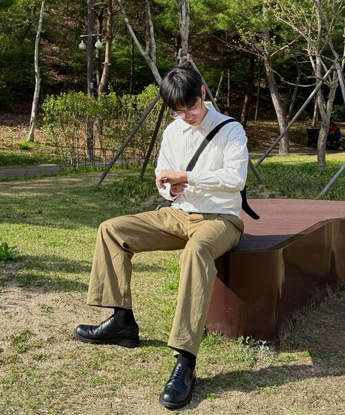 ADDSLOW（アドスロー）の「Stripe Pocket Shirt (White)（シャツ/ブラウス・レディース・その他・0/1/2）」の6枚目の写真