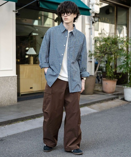 Rocky Monroe(ロッキーモンロー)の「裾ドローコード ミリタリーワイドカーゴパンツ(カーゴパンツ・メンズ・ベージュ/ブラウン/オフホワイト/ブラック/カーキ・M/L/XL)」の22枚目の写真