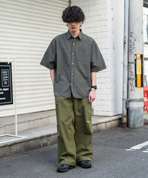 新品 Ｍサイズ カモワークパンツ てぃらさん ドローコード セール】裾ドローコード ミリタリーワイドカーゴパンツ（カーゴパンツ
