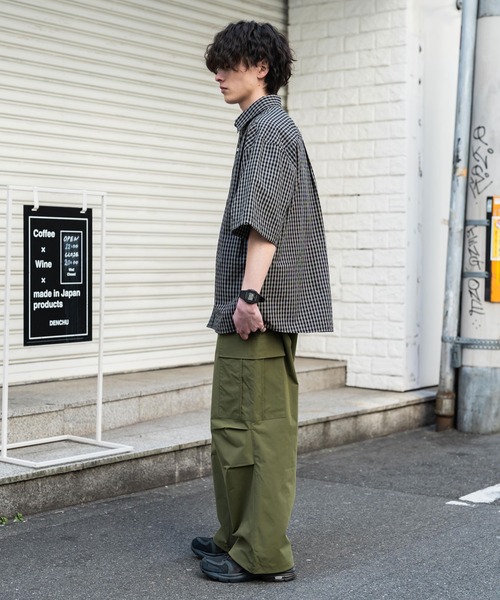 裾ドローコード ミリタリーワイドカーゴパンツ（カーゴパンツ）｜Rocky