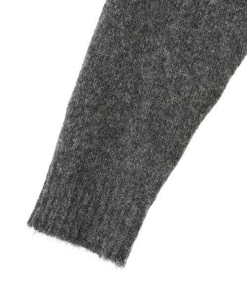 forget-me-nots(フォーゲットミーノッツ)の「DECO SWEATER SMOKE ESU-W25-10066-SM(ニット/セーター・レディース・グレー・X-SMALL)」の5枚目の写真