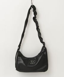 SALTMINT（ソルトミント）の「【MUCENT】ブランド直輸入正規品/MUCENT ROUSSEL METAL LOGO SHIRRING CROSS BAG（ショルダーバッグ）」