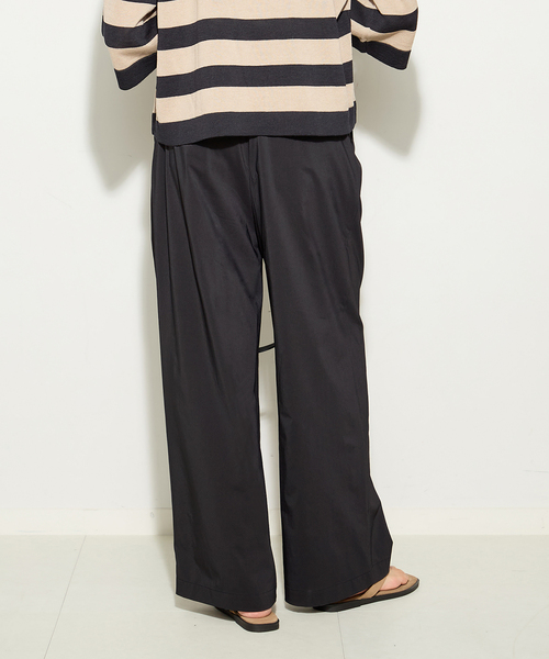 journal standard L'essage(ジャーナルスタンダードレサージュ)の「《撥水/UVカット/手洗い可》WATER REPELLENT/UVカットパンツ(スラックス・レディース・ブラック/ベージュ・36/38)」の7枚目の写真