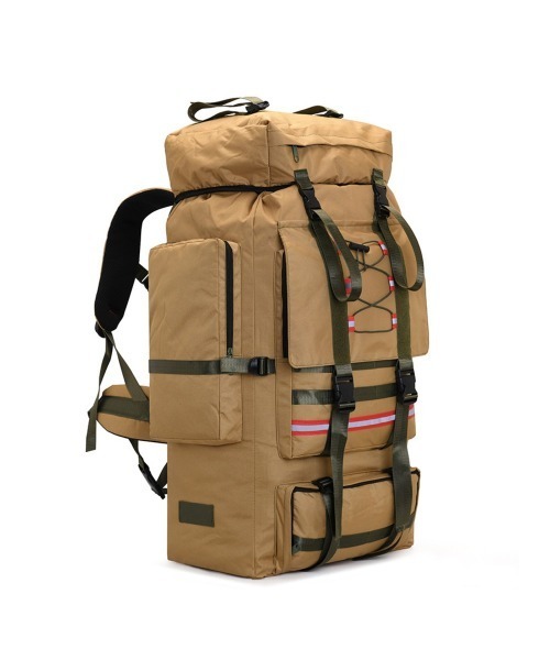 BACKYARD FAMILY(バックヤードファミリー)の「リュック バッグ 130L 旅行 遠足 登山 防災(バックパック/リュック・レディース・ブラック/ベージュ/グリーン/ネイビー・FREE)」の5枚目の写真