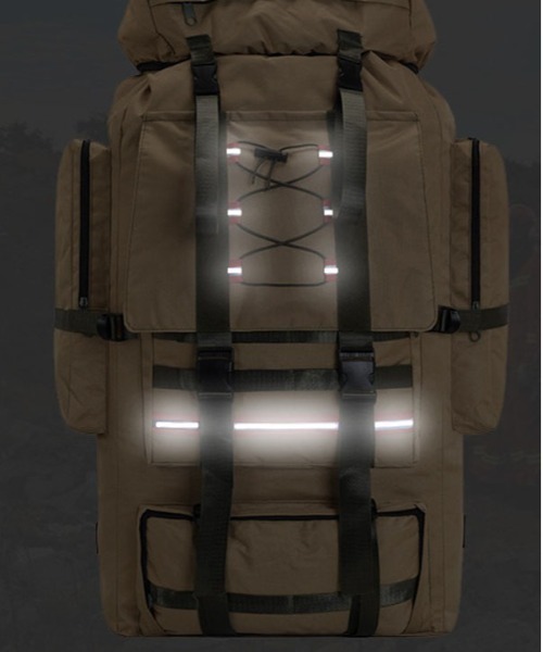 BACKYARD FAMILY(バックヤードファミリー)の「リュック バッグ 130L 旅行 遠足 登山 防災(バックパック/リュック・レディース・ブラック/ベージュ/グリーン/ネイビー・FREE)」の9枚目の写真