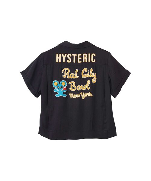 HYSTERIC GLAMOUR（ヒステリックグラマー）の「RAT CITY BOWL刺繍 ボーリングシャツ（シャツ/ブラウス・レディース・ブルー/ブラック/ピンク・MEDIUM/SMALL）」の12枚目の写真